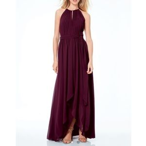 Bill Levkoff Wine Bridesmaids Prom Formal Dress